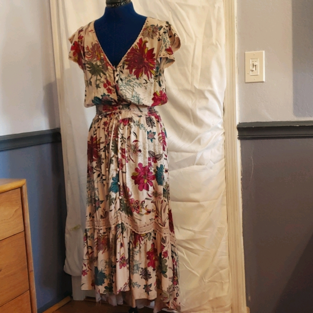 Long floral dress